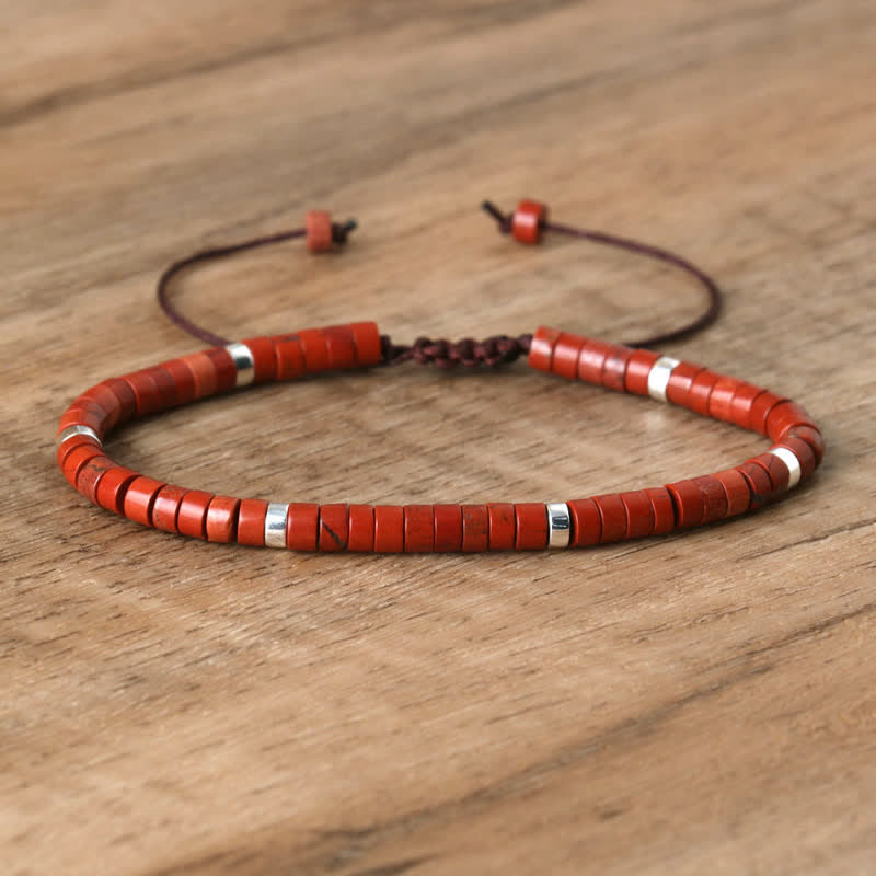 Seraphina Bracelet - Braided Natural Stone Bead Design
