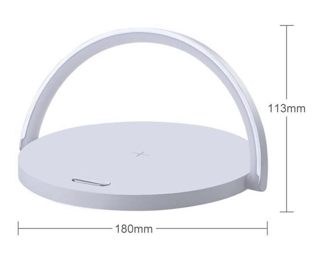 Bowlight Design - Stylish 3-in-1 Night Light with Qi Charger