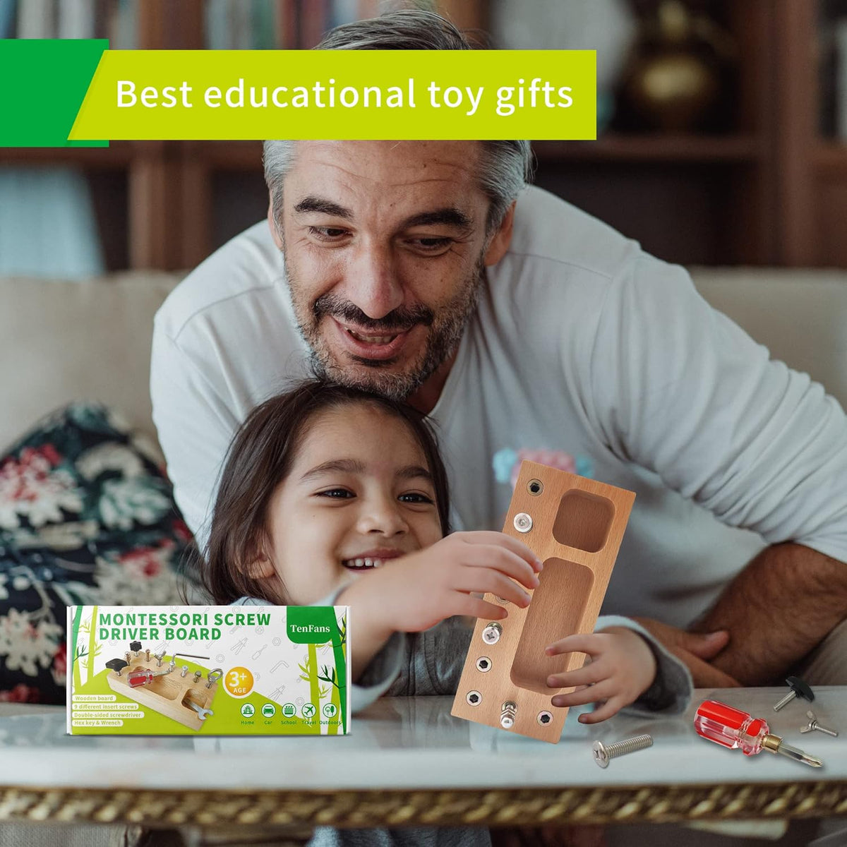 Busy Board Toy - Educational Montessori Play Board for Kids
