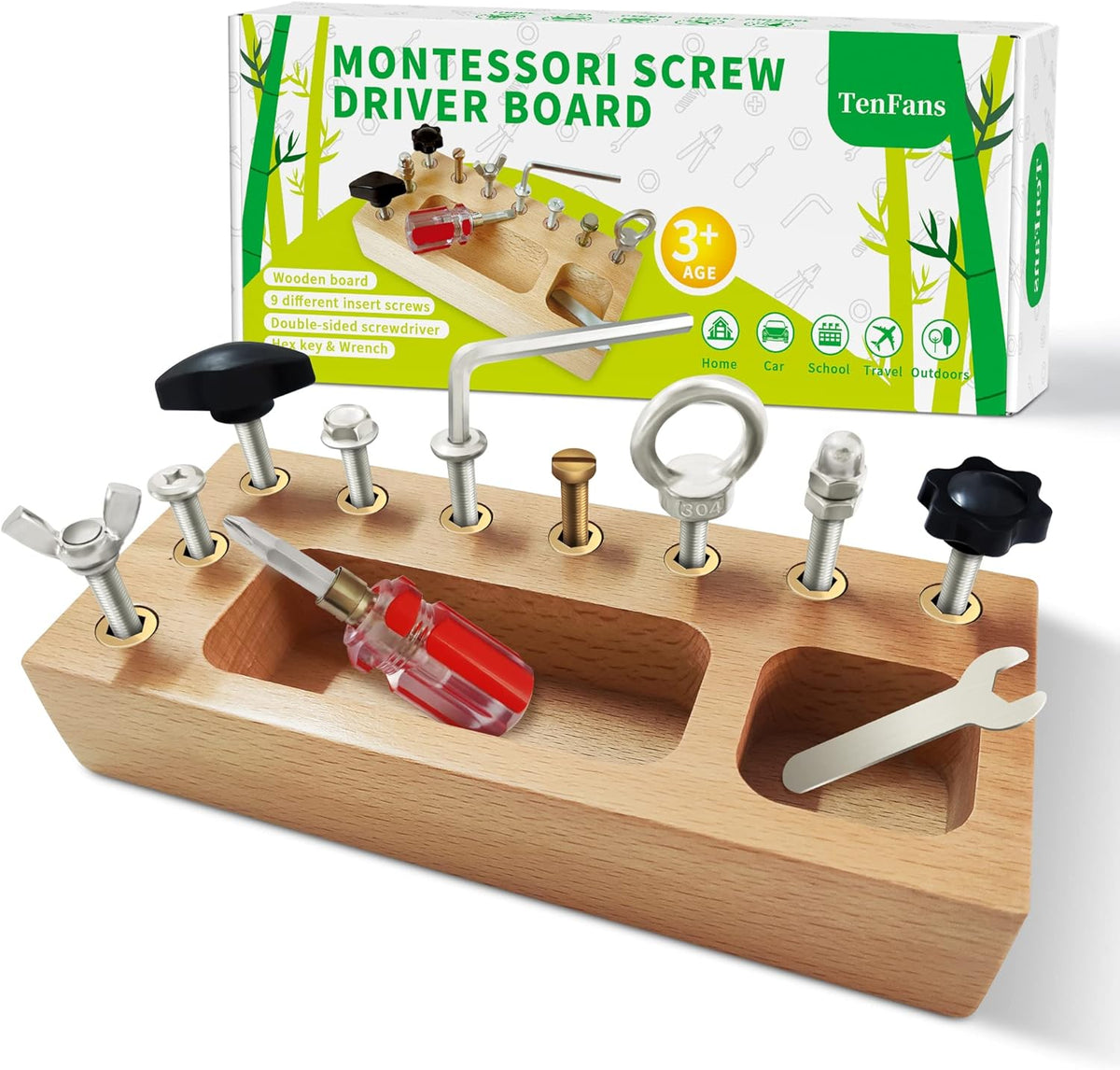 Busy Board Toy - Educational Montessori Play Board for Kids