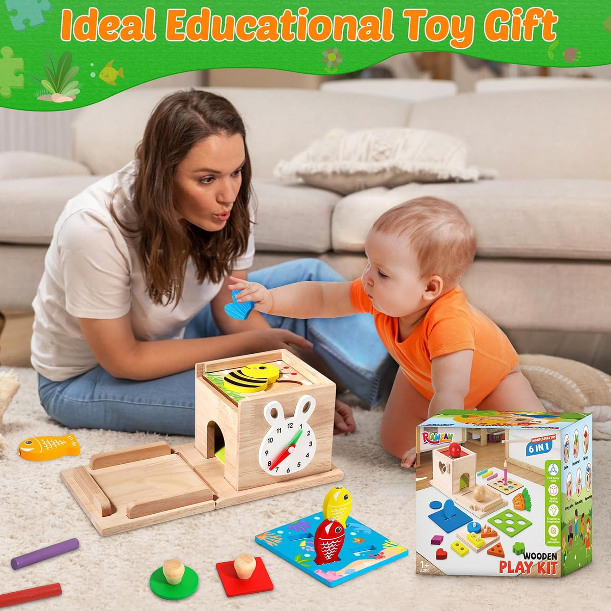 Spar Hawk - Montessori Wooden Baby Learning Toys