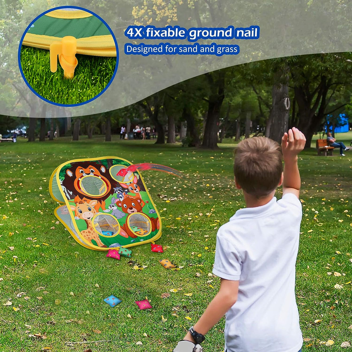 Animal Beanbag Toss Game - Fun Backyard Kids Activity