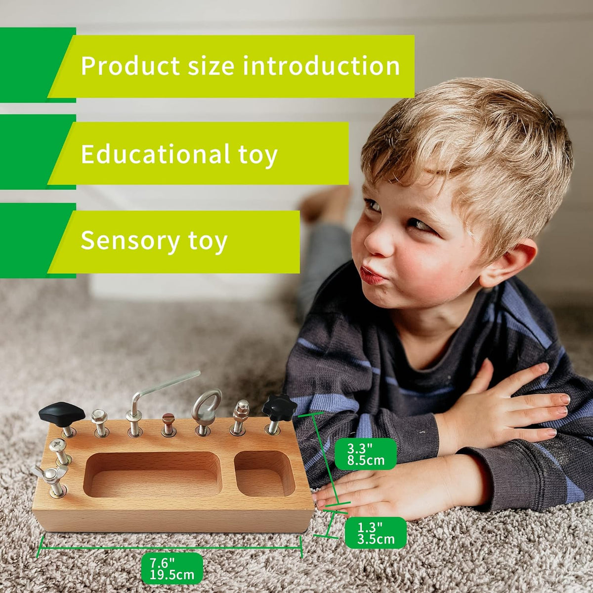 Busy Board Toy - Educational Montessori Play Board for Kids