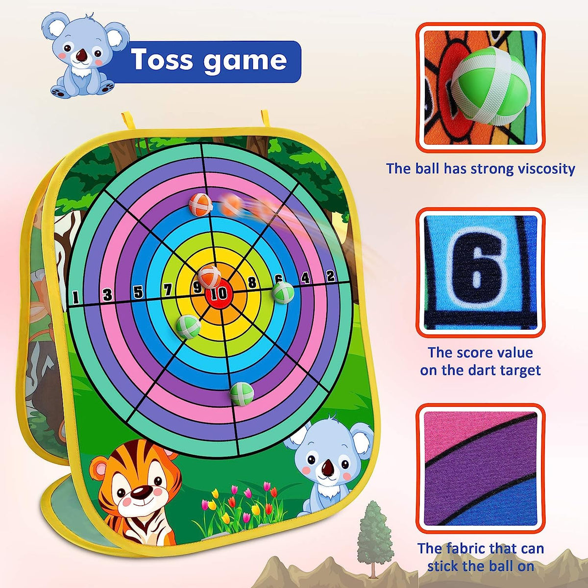 Animal Beanbag Toss Game - Fun Backyard Kids Activity