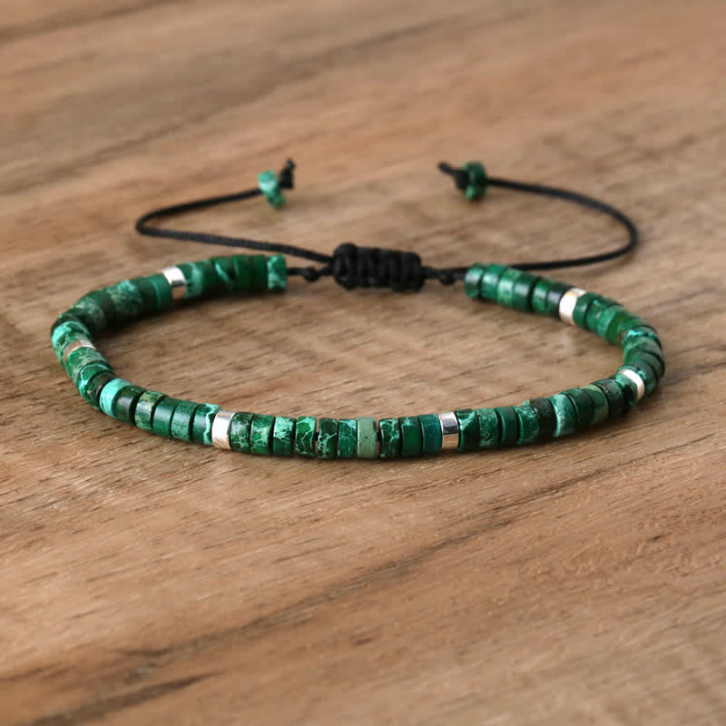 Seraphina Bracelet - Braided Natural Stone Bead Design