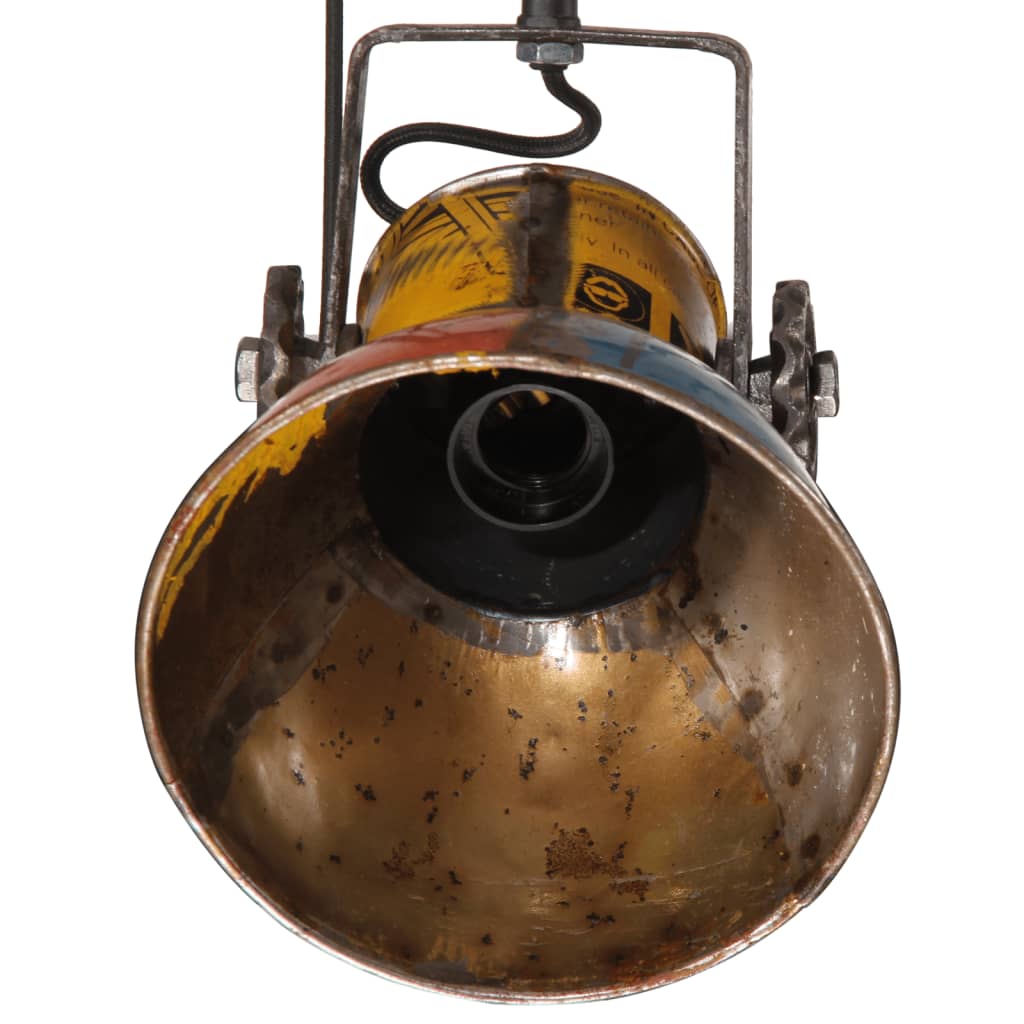 Unique Triangular Ceiling Lamp - Industrial 3-Light Iron Fixture