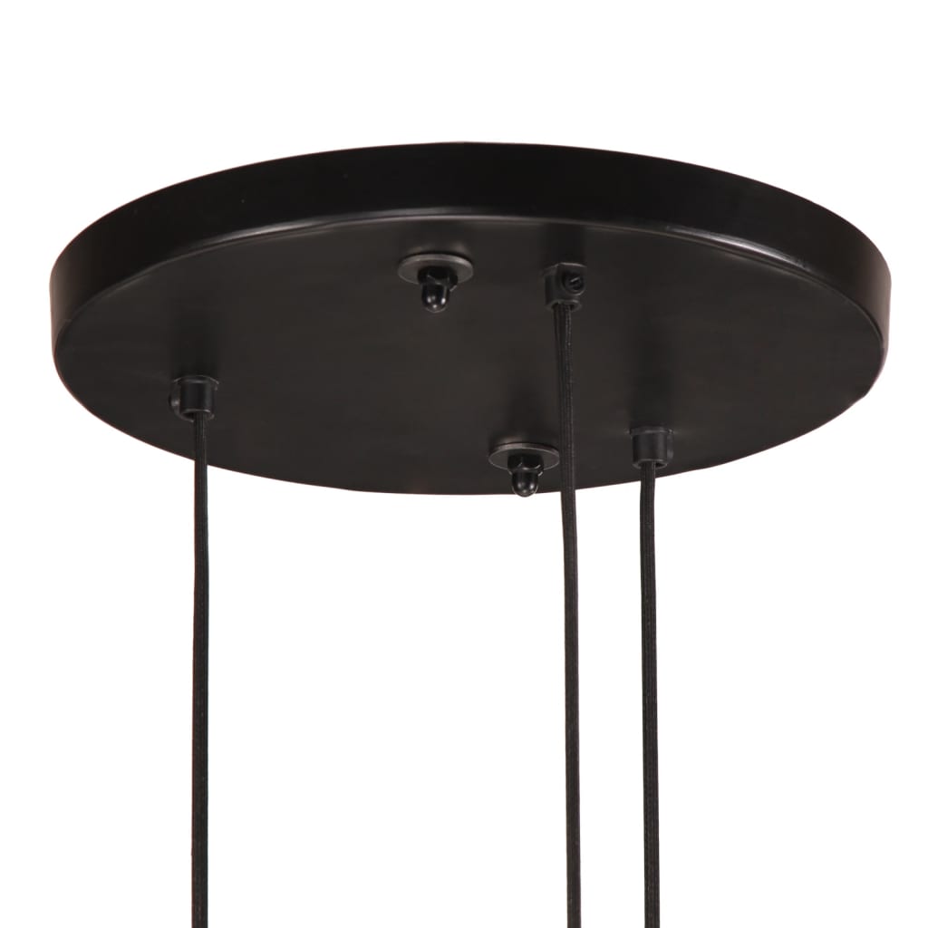 Unique Triangular Ceiling Lamp - Industrial 3-Light Iron Fixture