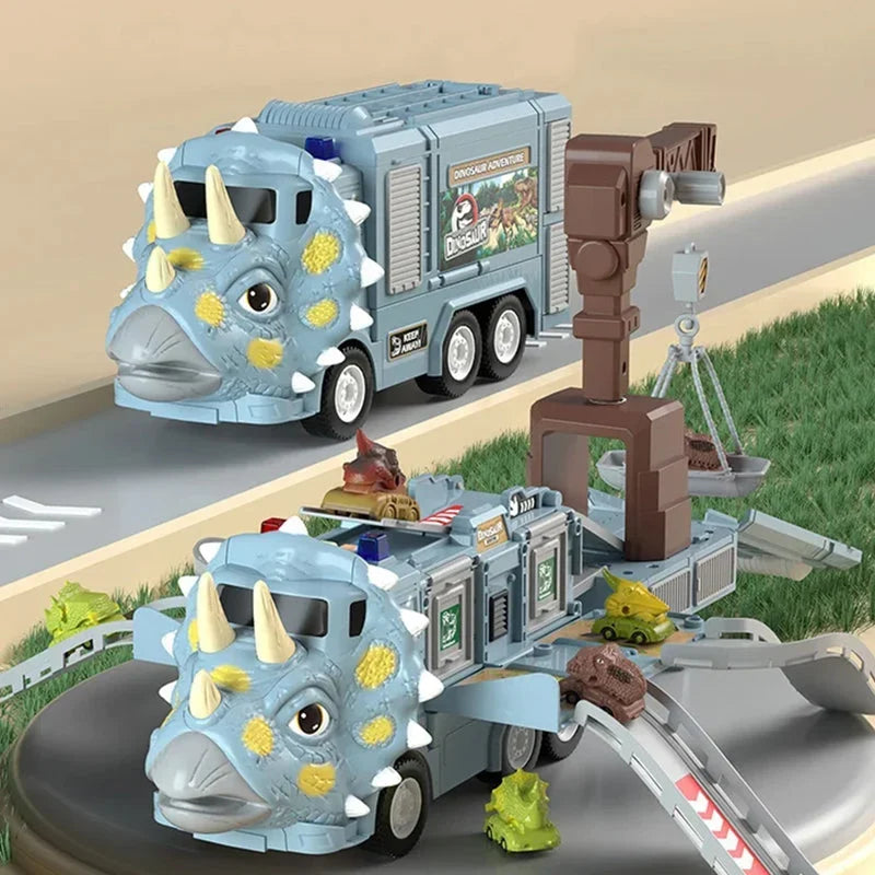 DinoRoar Truck - Foldable Dinosaur Adventure Vehicle