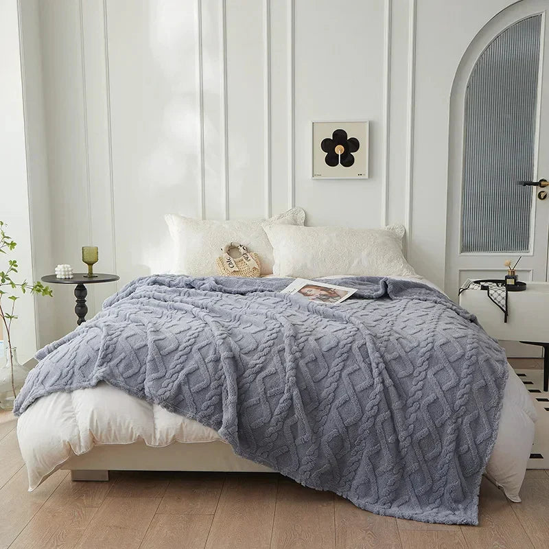 CozyLuxe - Luxury Lambswool Blanket for the Bedroom
