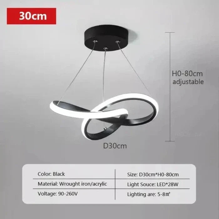 WaveGlow Ceiling Light - Stylish LED Ceiling Lamp with Remote Control