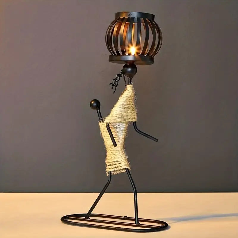 VintageMan - Retro Elegant Candle Holder for Home Decor