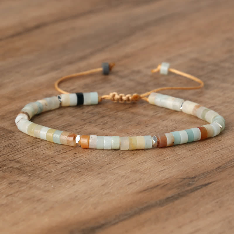 Seraphina Bracelet - Braided Natural Stone Bead Design