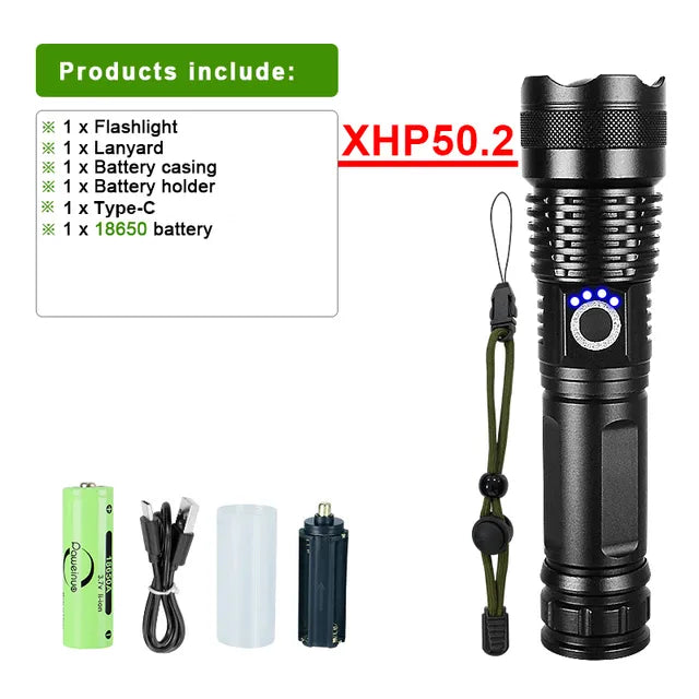 Efyrion - Rechargeable LED Flashlight for Outdoor Adventures