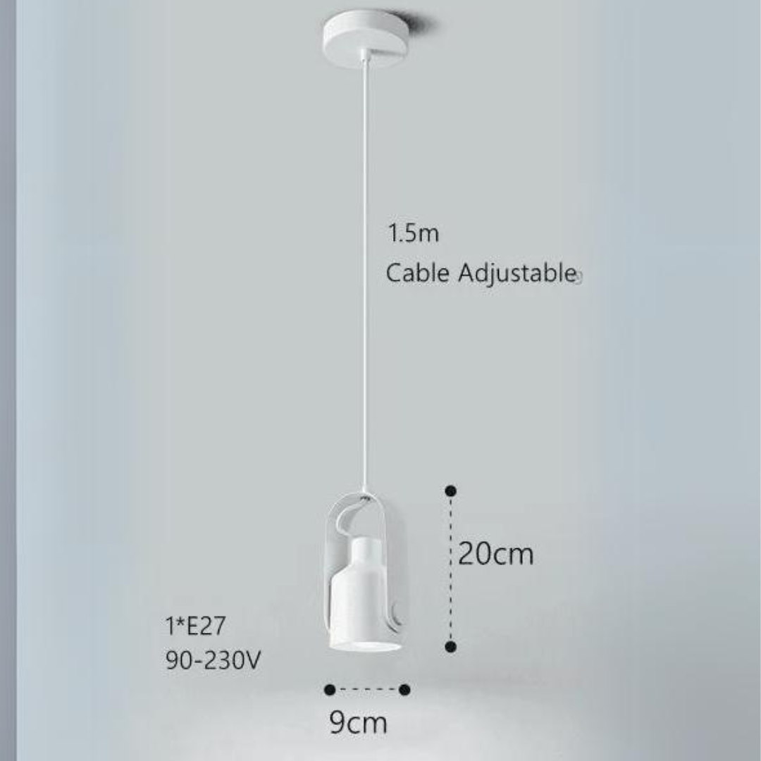 Halkirk - Minimalist Wood and Metal Pendant Lamp