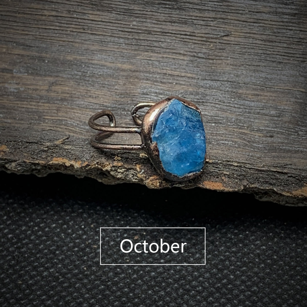 Cadria - Natural Raw Birthstone Ring