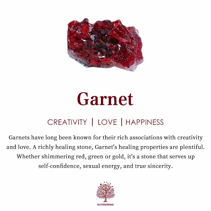 Ilvara - Elegant Garnet Birthstone Jewelry Set