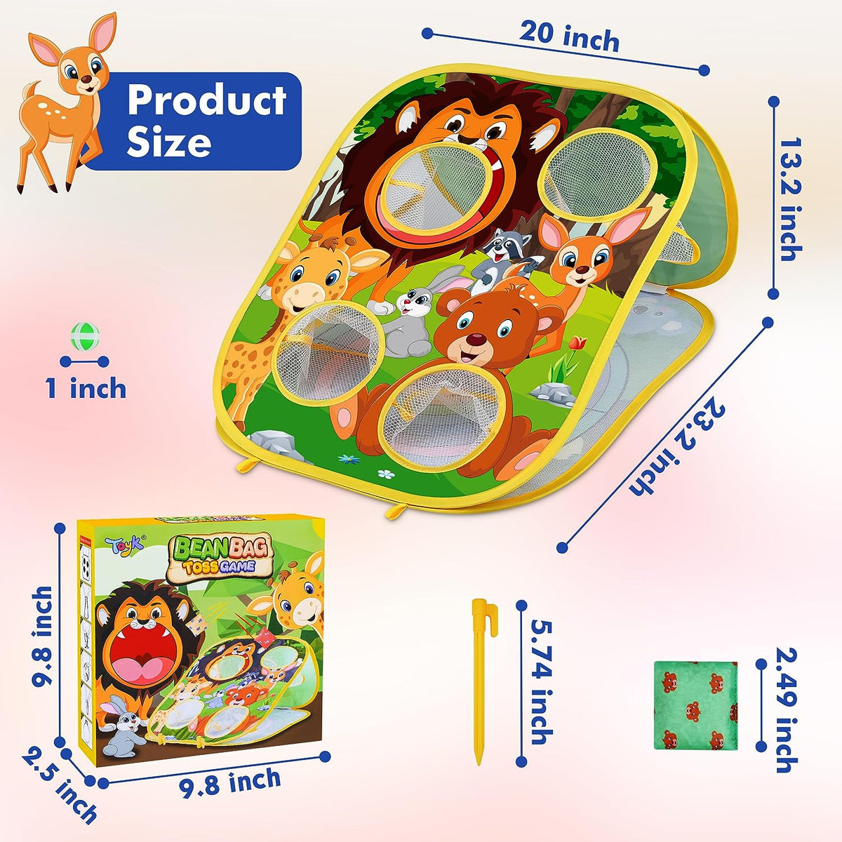 Animal Beanbag Toss Game - Fun Backyard Kids Activity