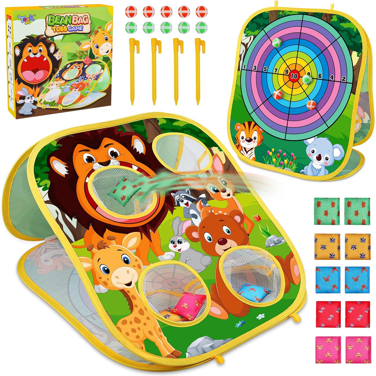 Animal Beanbag Toss Game - Fun Backyard Kids Activity
