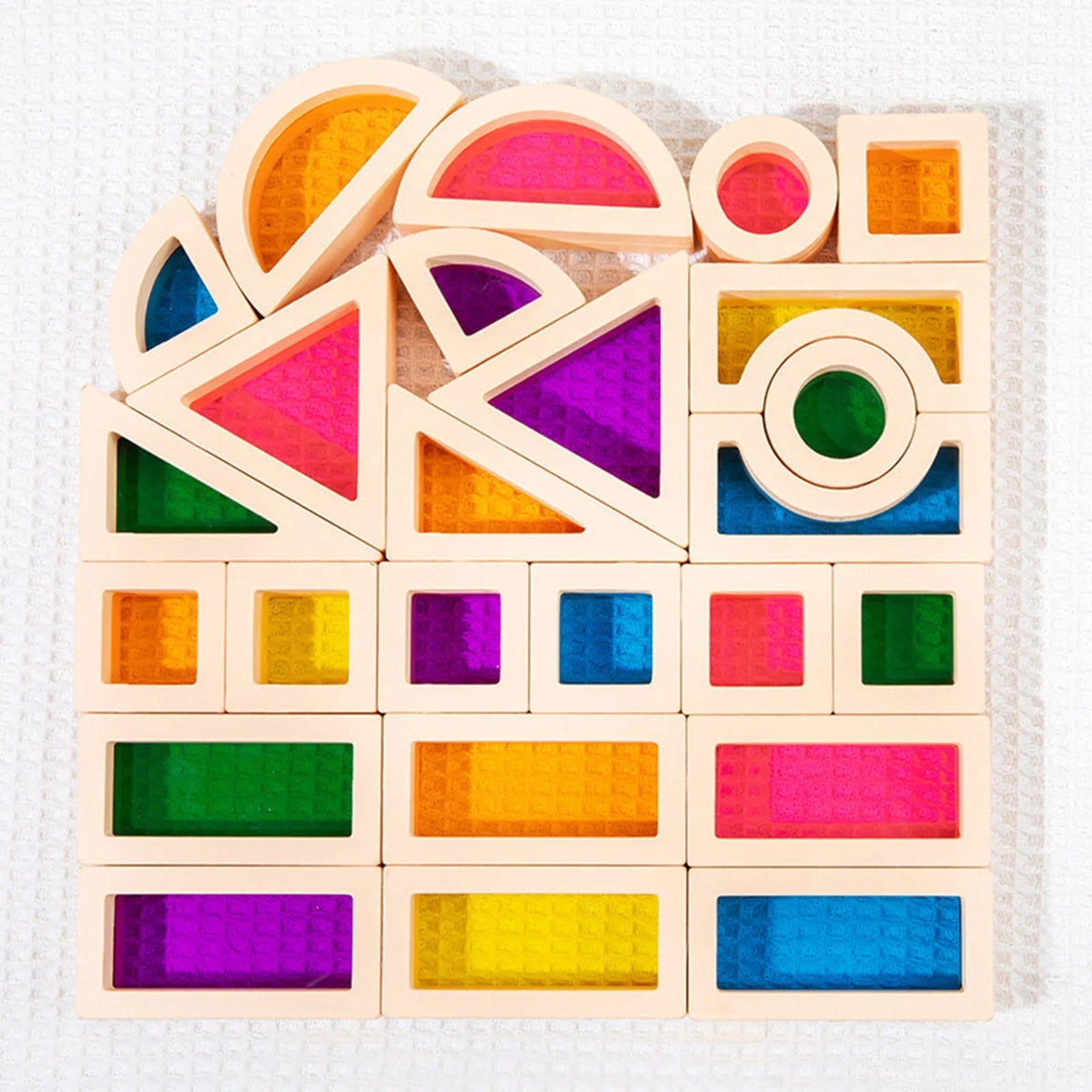 CreativeBlocks - Colorful Wooden Play Blocks for Kids