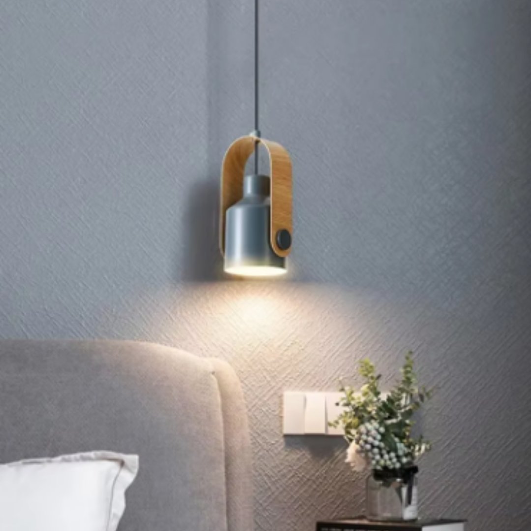 Halkirk - Minimalist Wood and Metal Pendant Lamp