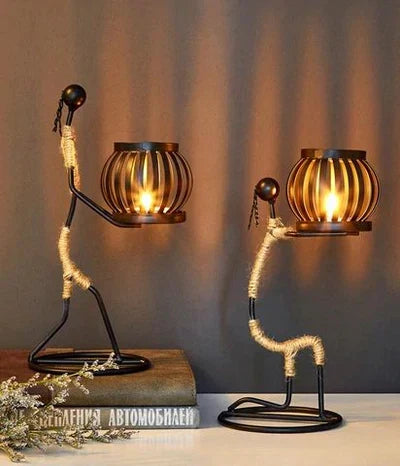 VintageMan - Retro Elegant Candle Holder for Home Decor