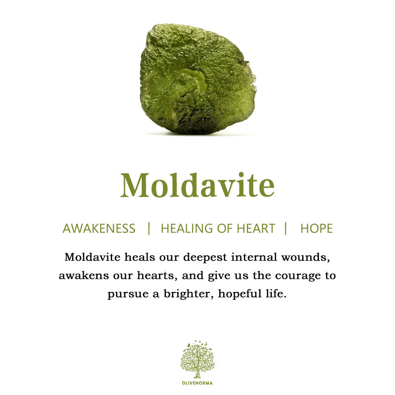 Ekavira - Green Moldavite Pendant Necklace for Purification