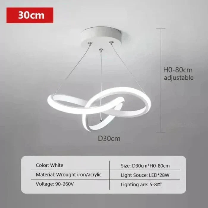 WaveGlow Ceiling Light - Stylish LED Ceiling Lamp with Remote Control
