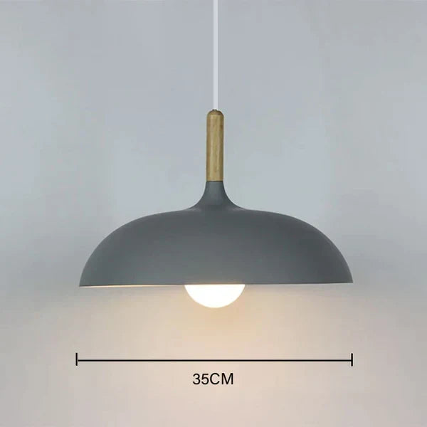 ScandiLuxe Ceiling Light - Scandinavian Oak Wood Pendant Design