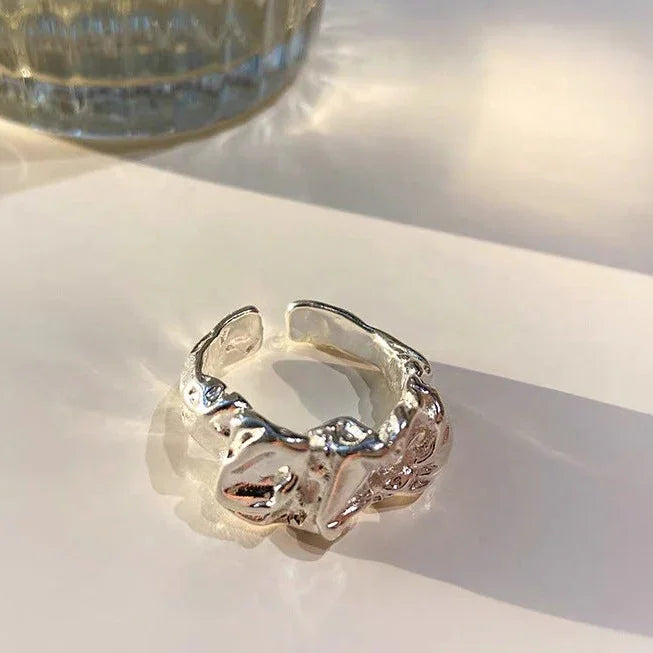 Eonfold - Pleated Lava Minimalist Ring