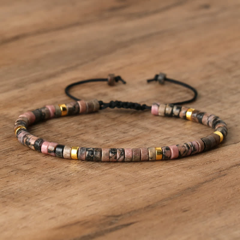Seraphina Bracelet - Braided Natural Stone Bead Design