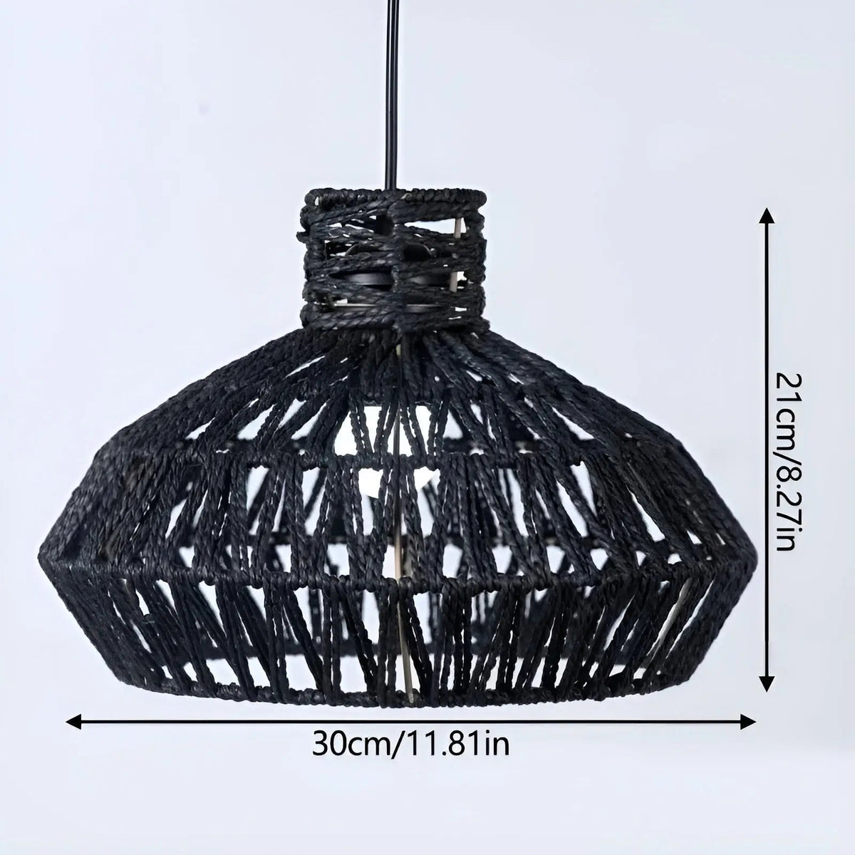AntiqueWeave - Handwoven Rattan Pendant Lamp