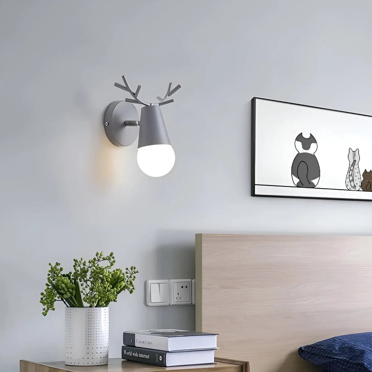 Tenrick - Energy Efficient Antler Wall Lamp