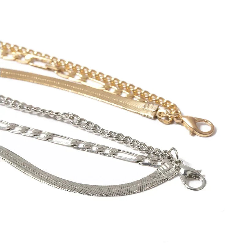 Ebriana Charming Bracelet Trio - Delicate 3-Piece Layered Set