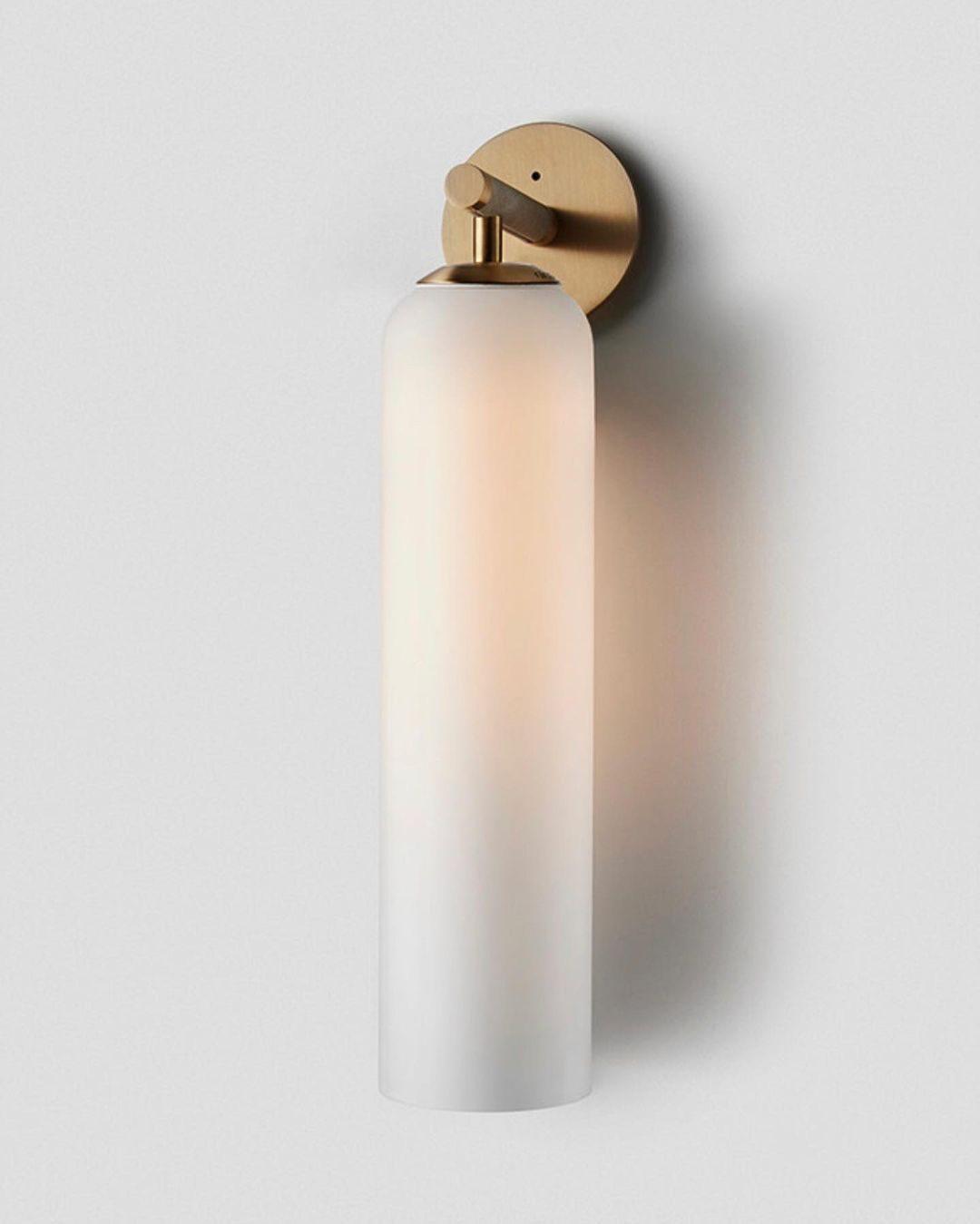 Stern Way - Modern Warm Glow Glass Wall Sconce