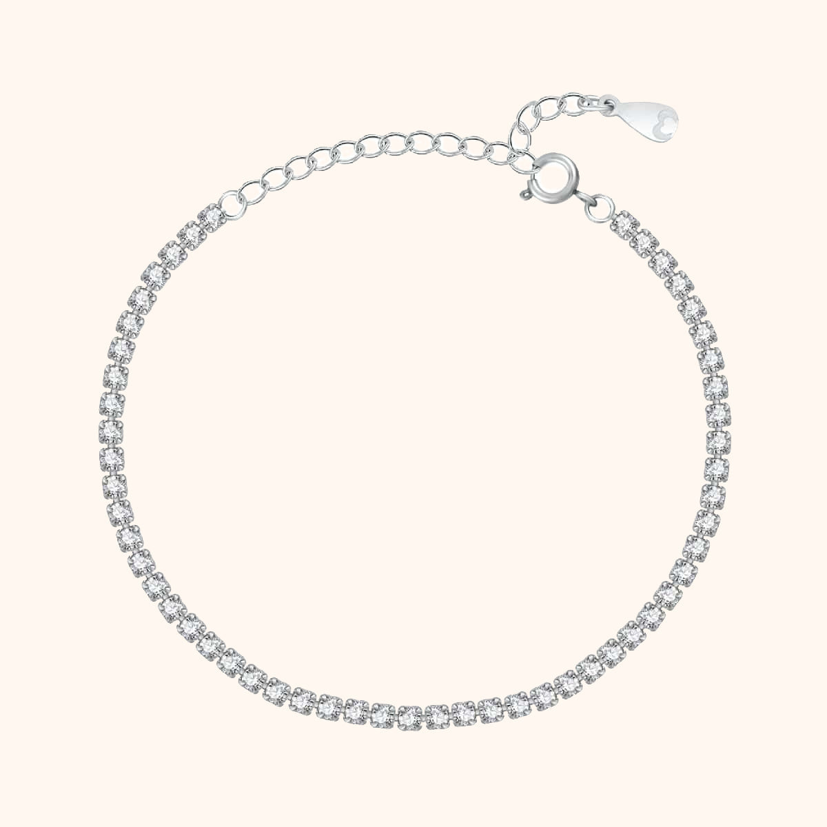 Clara Sparkle Bracelet - Elegant Sterling Silver Statement Piece
