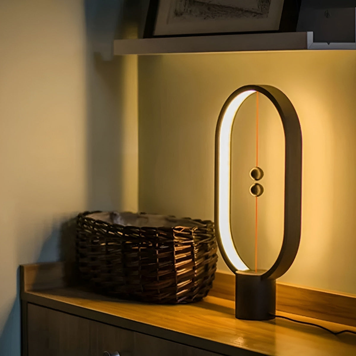 BalanceGlow - Elegant USB LED Night Lamp