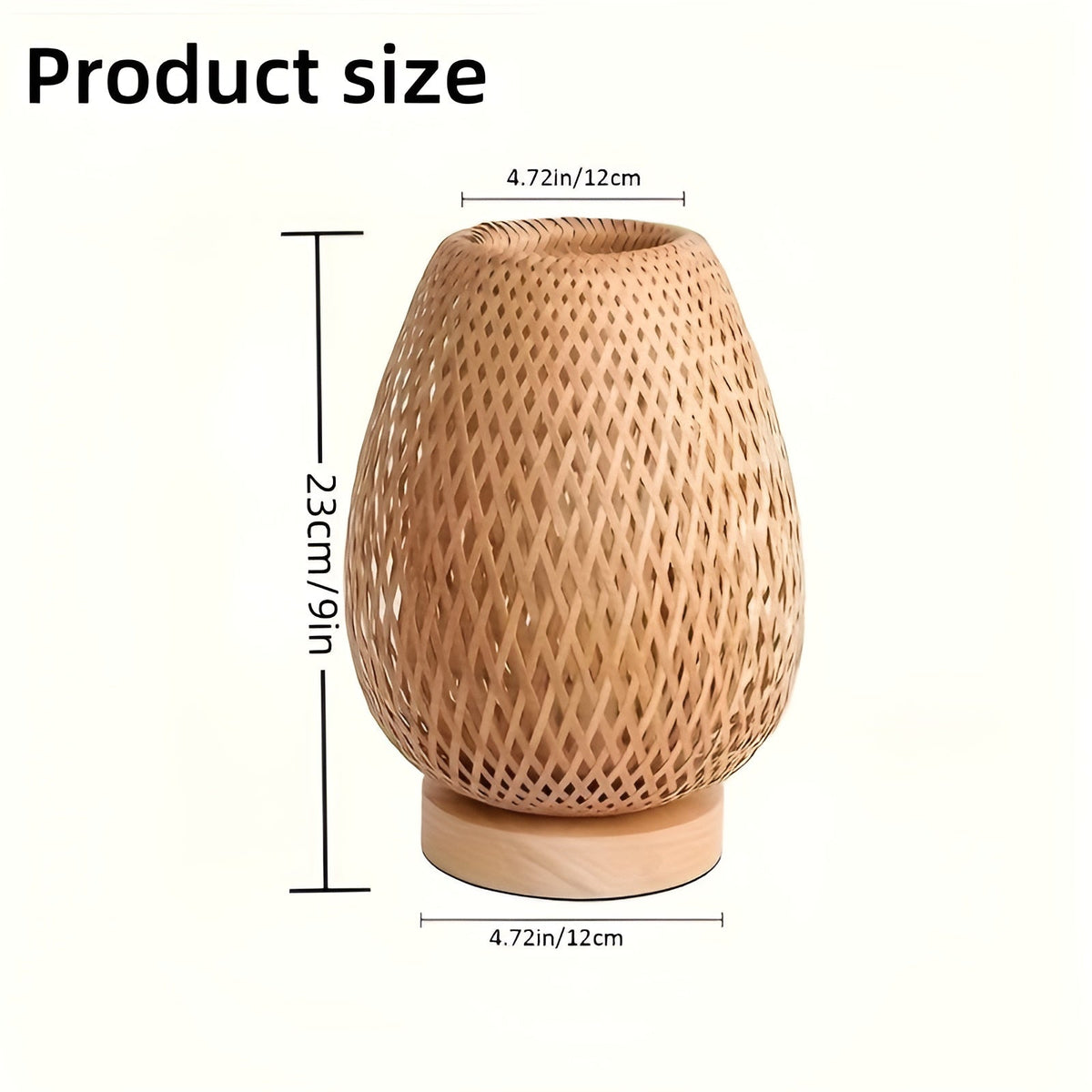 BambooAura - USB-Powered Bamboo Table Lamp