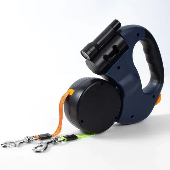 DuoPaw - Retractable No-Tangle Leash for Two Dogs
