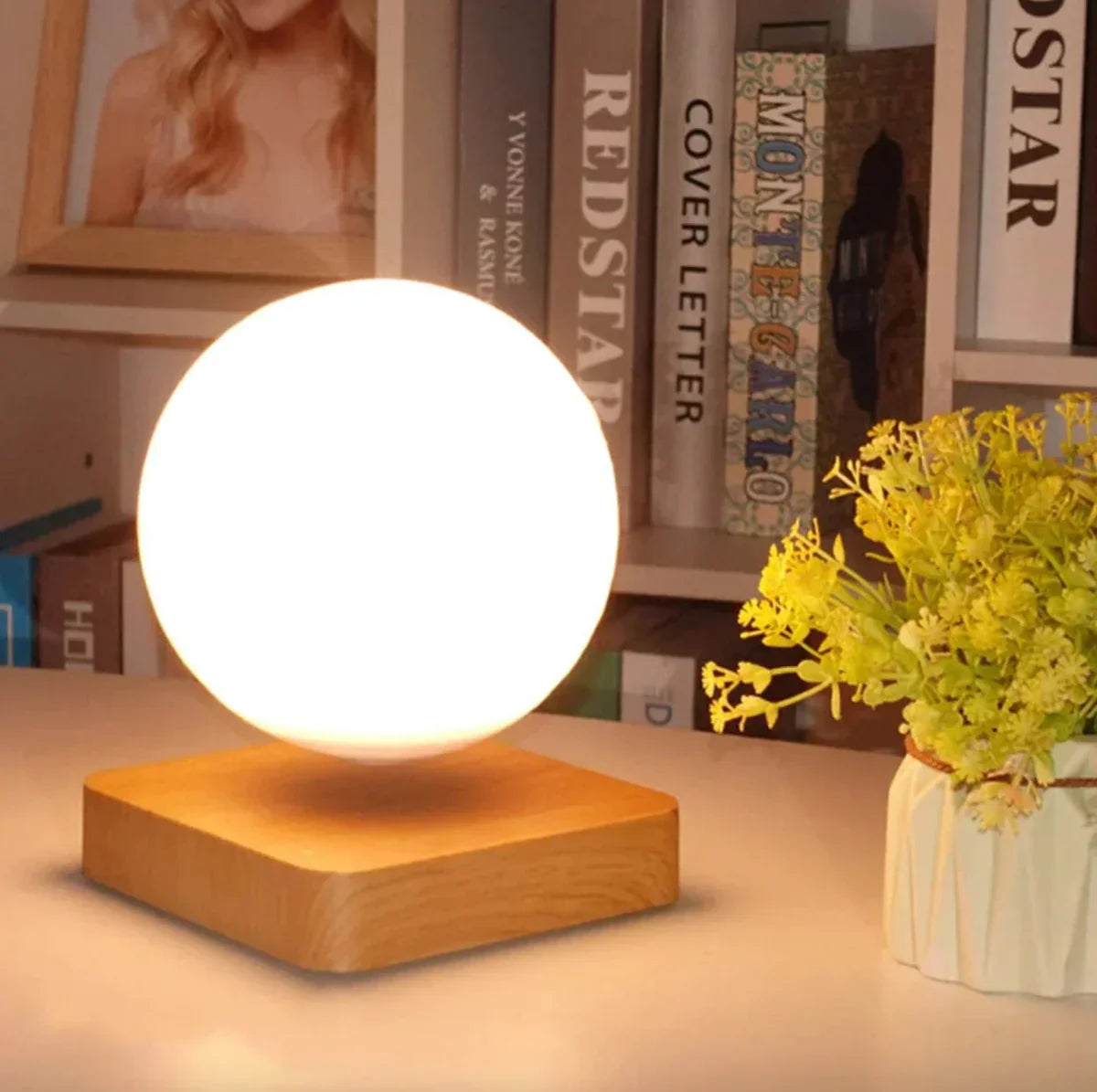 LunaGlow - Ambient LED Moon Lamp for Your Home