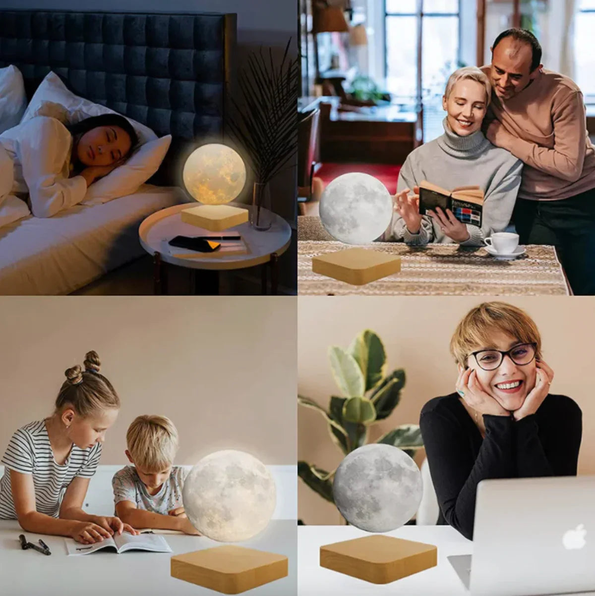 LunaGlow - Ambient LED Moon Lamp for Your Home