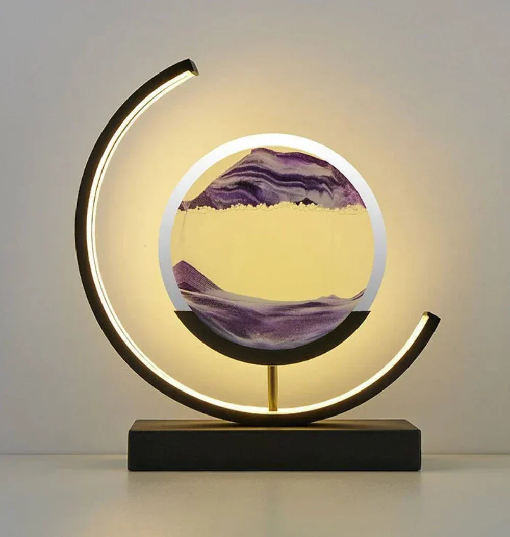 Serenova - Elegant Sand Art Table Lamp