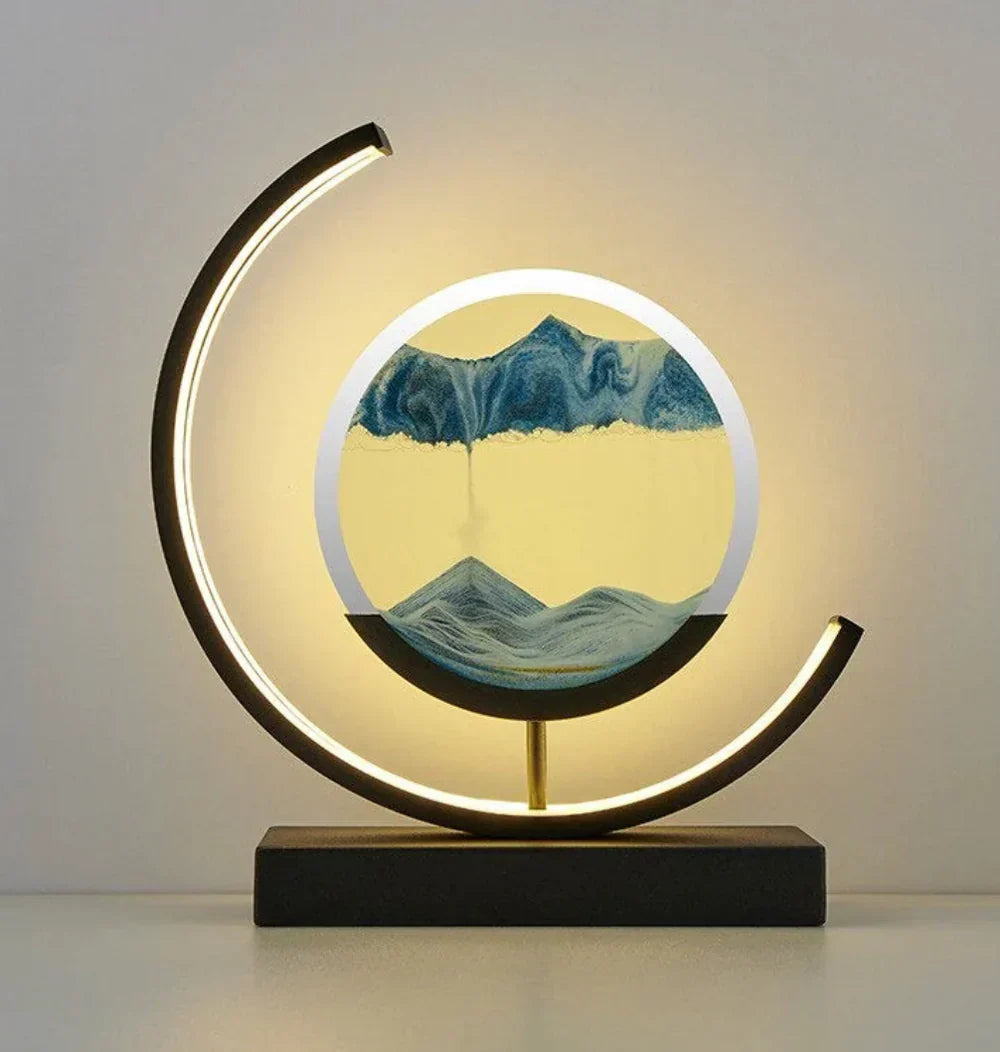Serenova - Elegant Sand Art Table Lamp