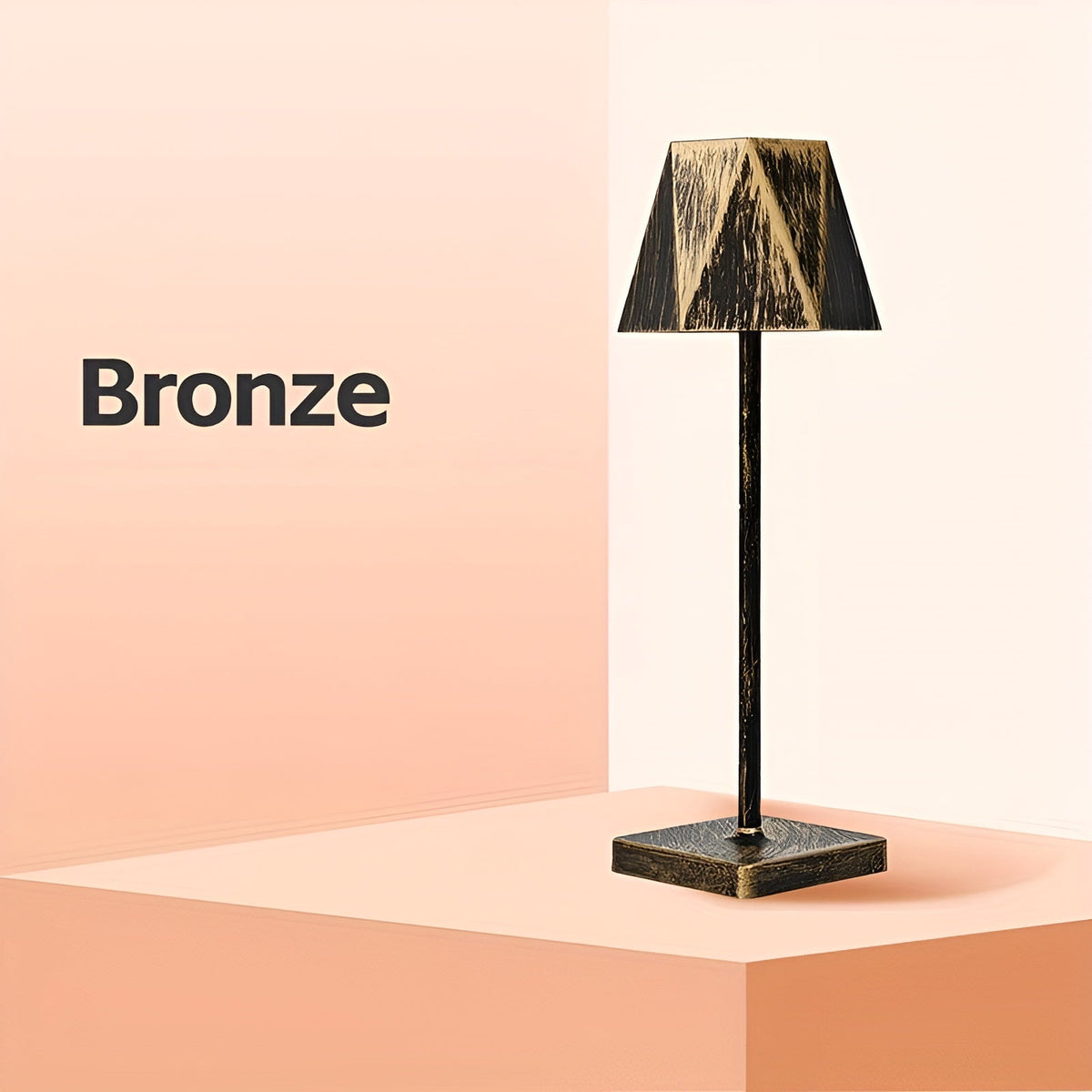 BrightLuxe - Cordless Rechargeable Retro Table Lamp