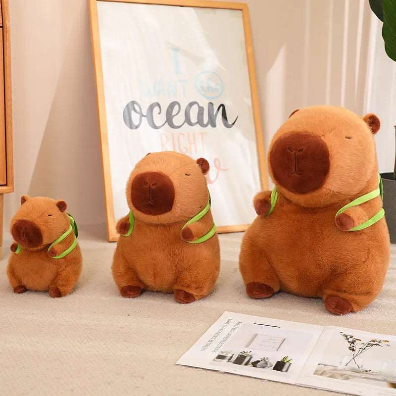 TurtleBuddy - Cute Capybara Plush with Turtle Backpack