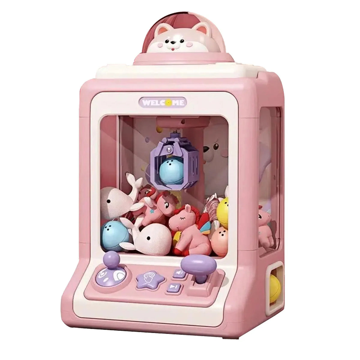 Grab & Fun - Interactive Claw Machine with Lights and Sound