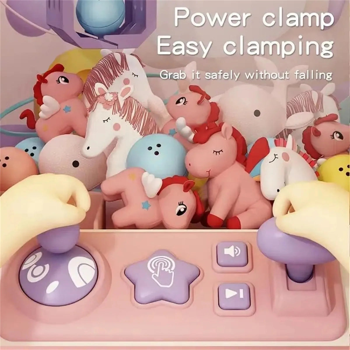 Grab & Fun - Interactive Claw Machine with Lights and Sound