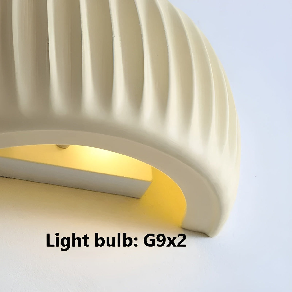 Savreth Dune - Ribbed Ceramic LED Sconce