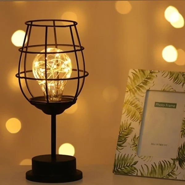 RetroEra - Minimalist Hollow Retro Table Lamp