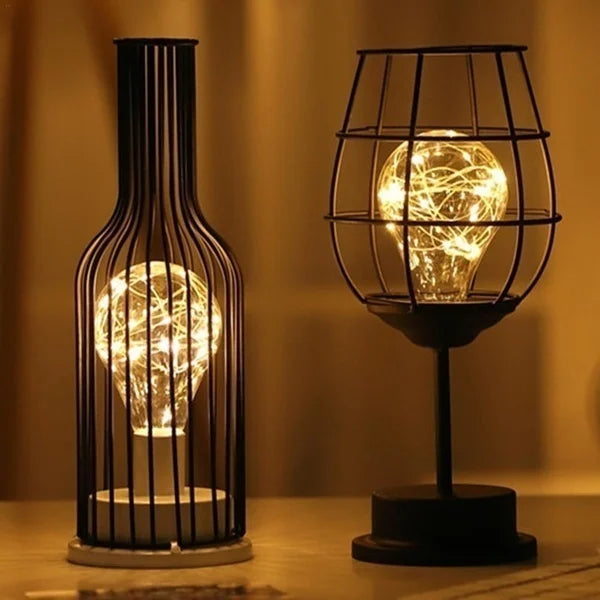 RetroEra - Minimalist Hollow Retro Table Lamp
