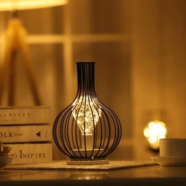 RetroEra - Minimalist Hollow Retro Table Lamp
